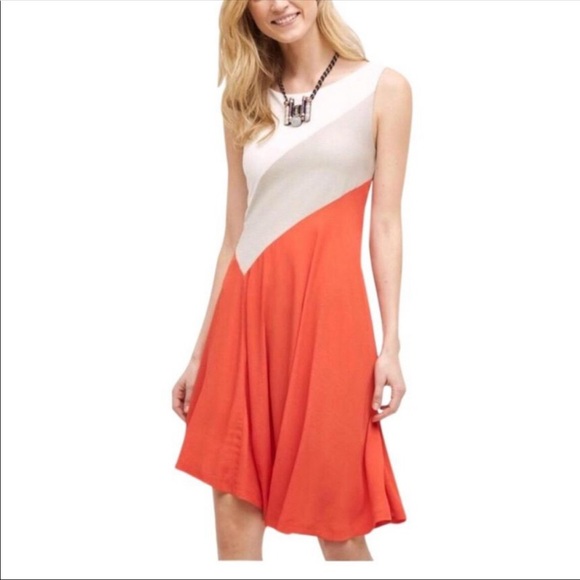 Anthropologie Dresses & Skirts - Anthropologie Maeve Colorblock Asymmetrical Dress